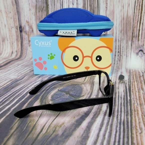 CYXUS Blue Light Blocking Kids Age 4-8 Black Computer Glasses - Picture 5 of 16